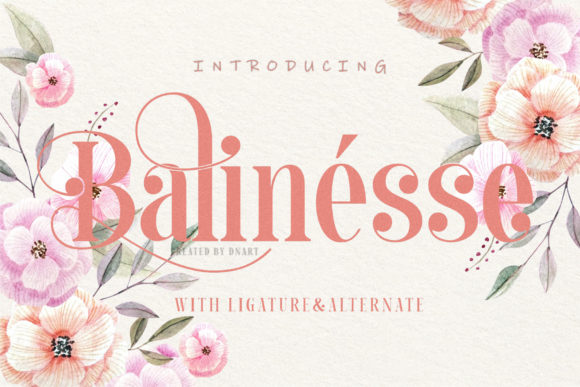 Balinesse: A Display Font That Elevates Handmade Products