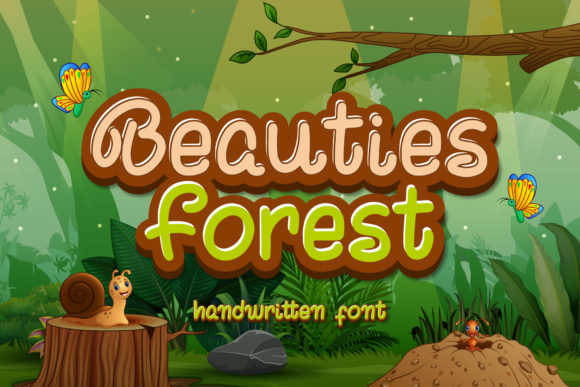 Beauties Forest: A Joyful Display Font for Crafters
