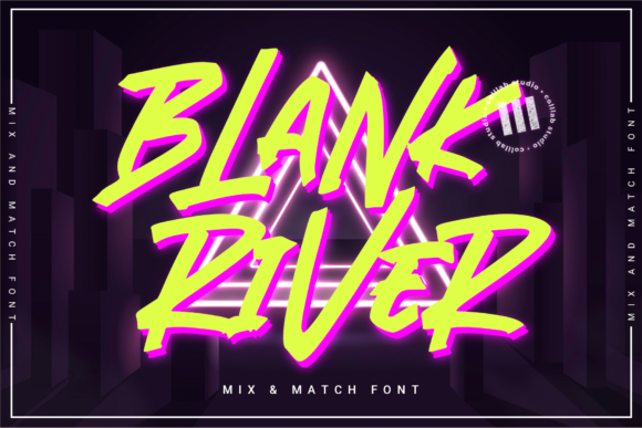 Blank River: An Expressive Display Typeface for Editorial Projects