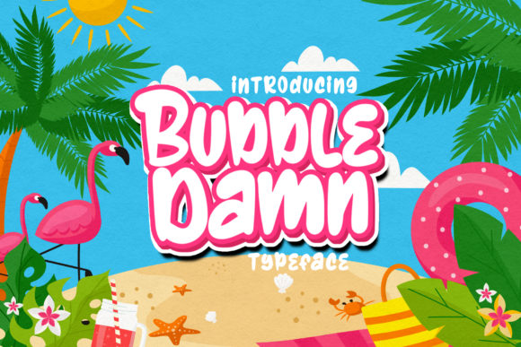 BubbleDamn: A Bouncy Display Font for Playful Branding