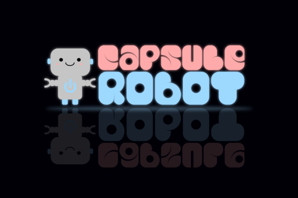 Capsule Robot: A Sweet, Thick Font for Brand Building