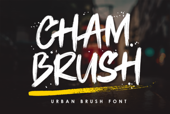 Chambrush: A Playful Display Font for Makers
