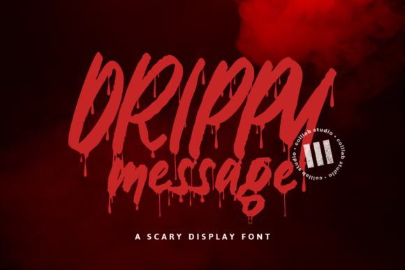 Drippy Message: The Scary Display Font for Halloween Marketing