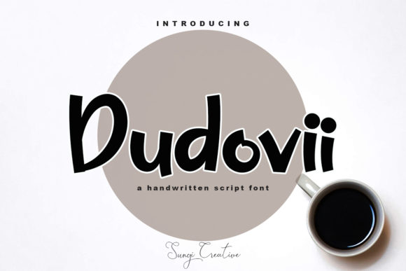Dudovii Display Font: Bold, Unique Typography for Web Design