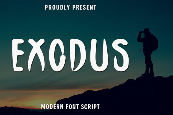 Exodus: A Quirky Display Font for Campaign Design