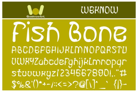 Fish Bone: A Playful Display Font That Lifts Your Brand