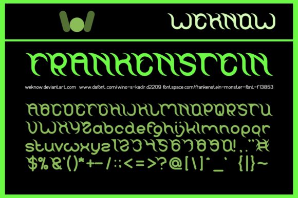 Frankenstein: A Display Font for Bold Branding