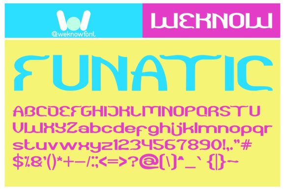 Funatic: A Playful Display Typeface for Digital Branding