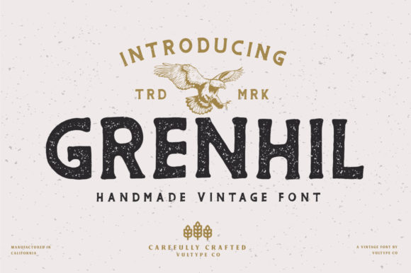 Grenhil: A Chunky Display Font That Commands Attention