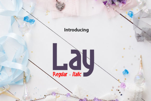 Lay: A Clean Display Font for Editorial Design