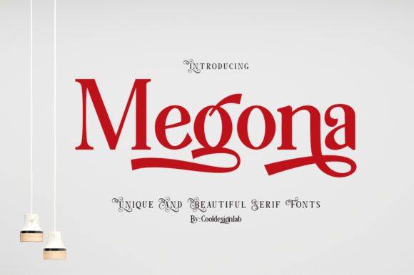 Megona: An Elegant Display Font for Distinctive Branding Projects