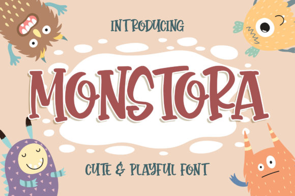 Monstora: The Quirky Display Font for Joyful Craft Projects