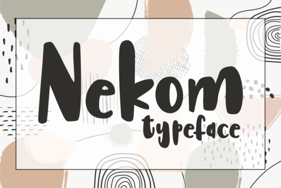 Nekom: A Cute and Chunky Display Font for Editorial Design