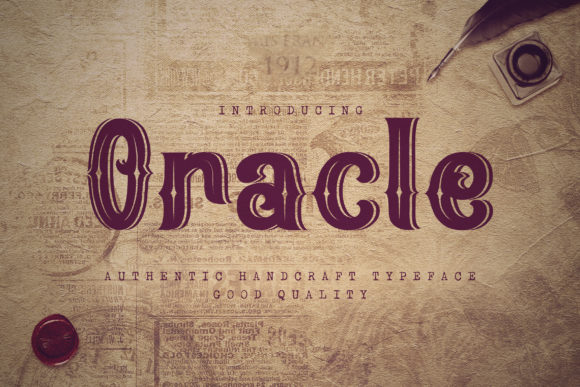 Oracle: A Bold Display Font That Makes Handmade Products Shine