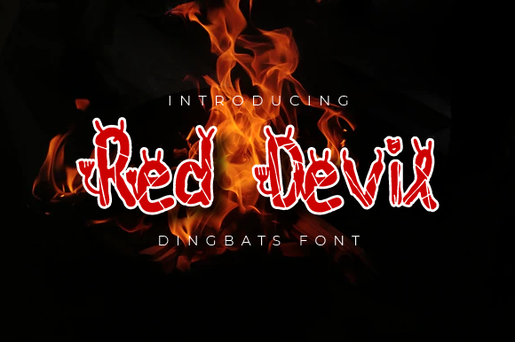 Red Devil: A Playful Halloween Display Font for Makers