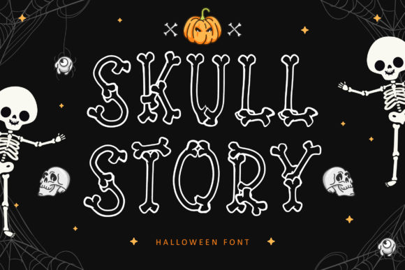 Skull Story: A Spooky Display Font for Makers