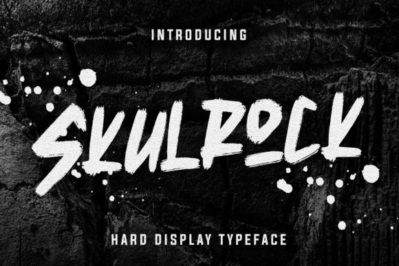 Skulrock: A Bold Brush Pen Display Font for Standout Branding