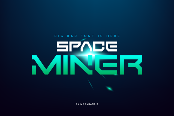Space Miner: The Futuristic Display Font for Campaign Design