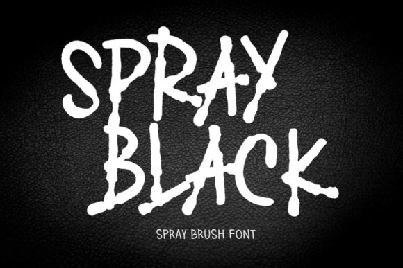 Spray Black: A Display Font That Commands Attention