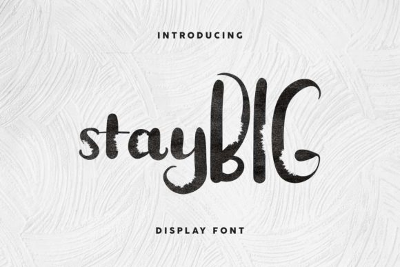 Stay BIG: A Display Font That Helps Small Brands Look Bold