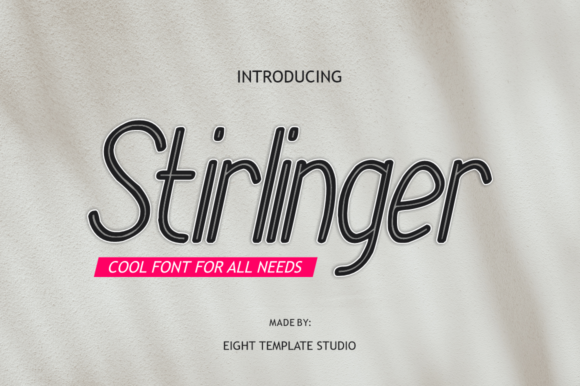 Stirlinger: A Minimal Display Font for Modern Web Design