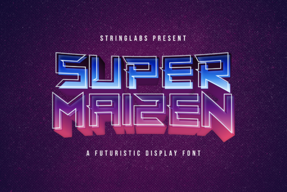Super Maizen: A Bold Display Font for Creative Branding Projects