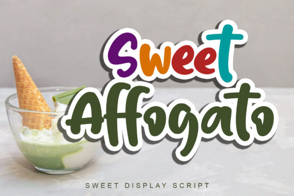Sweet Affogato: A Playful Display Font for Small Business Branding