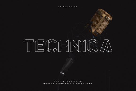 Technica: A Bold Display Font for Editorial Design