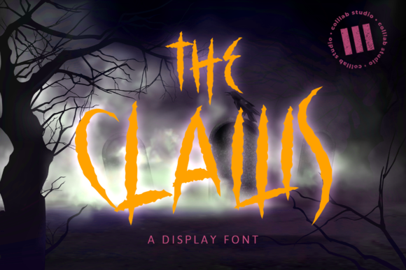 The Claws: A Spooky Display Font for Halloween Crafts