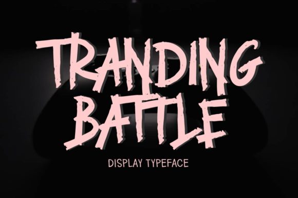 Tranding Battle: A Bold Display Font for Editorial Impact